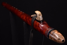 Redwood Burl Native American Flute, Minor, Low E-4, #G31G